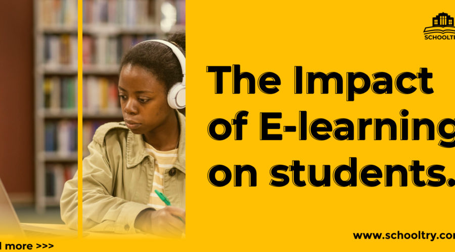 "The Impact of E-learning on Students - Student using a laptop for online learning."